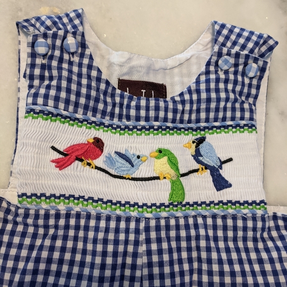 Lil cactus Smocked 3-6 month jon jon - Picture 2 of 4